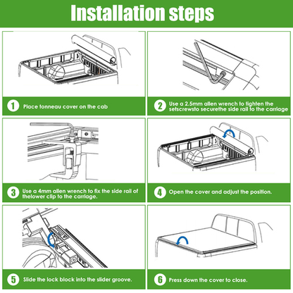 Truck Bed Tonneau Cover, Compatible with 2015-2026 F150 5.7' Bed, Full Bed Access Low Profile Roll Up Bed Cover