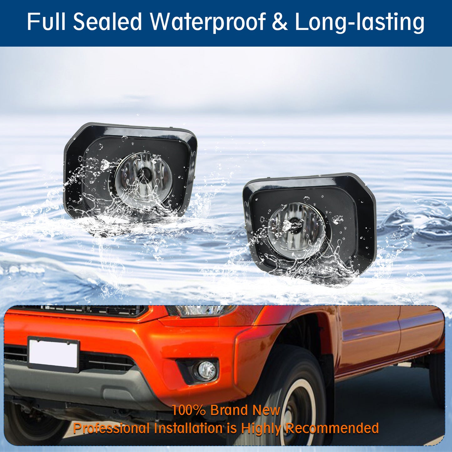 Fog Light compatible with 2016-2022 Toyota Tacoma W/ Bulbs,w/ Switch&Wiring