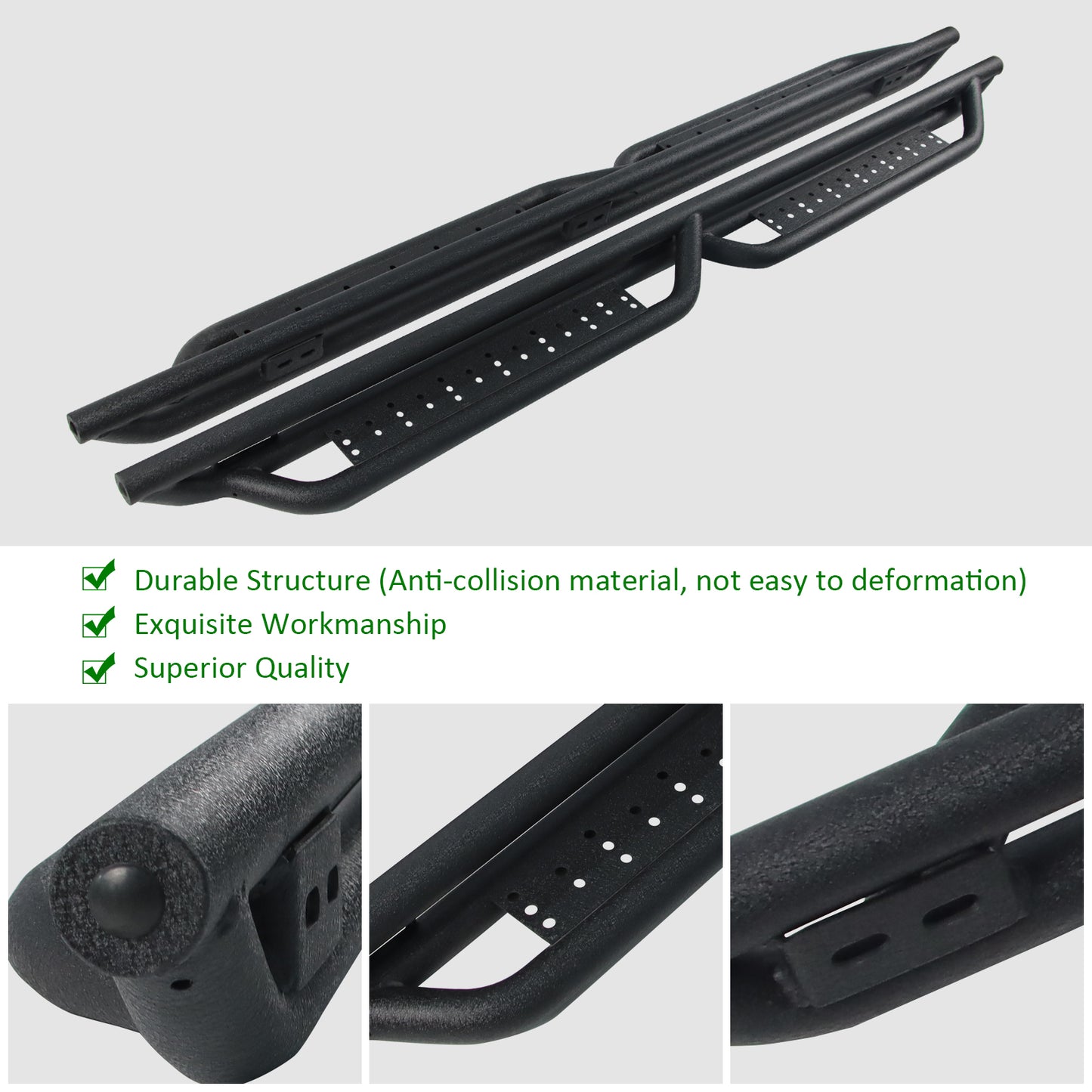 Running Board compatible with 09-18 Ram 1500 Crew Cab 10-22 Ram 2500/3500 19-23 1500 Classic