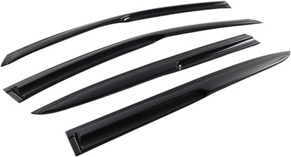 4pcs Window Visors Compatible with 2013-2017 Honda Accord 9th Gen Sedan Only, Acrylic Smoked JDM Stick On External Wind Deflectors
