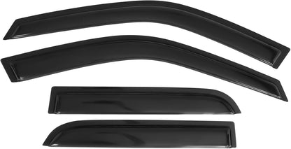 Window Visor Compatible with 2002-2006 Honda CRV SUV, Slim Style Acrylic Smoke Tinted Sun Rain Shade Guard Wind Vent Air Deflector, 2003 2004 2005