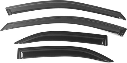 4pcs Window Visors Compatible with 2002-2006 Toyota Camry 4Dr Sedan, Slim Style Tape On- Smoke Tint Acrylic, 2003 2004 2005