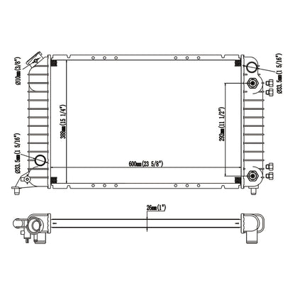 Radiator Fit compatible with S10 94-03 Sonoma 94-03 Isuzu Hombre 2.2 L4