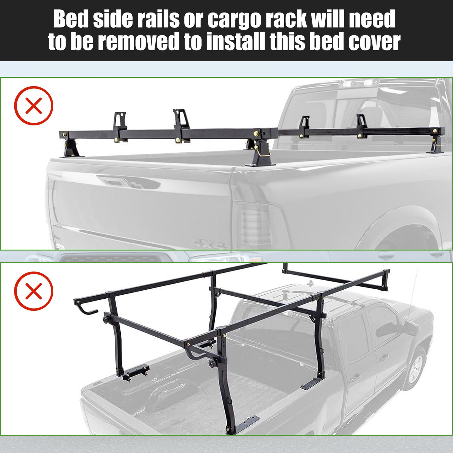 TONNEAU COVER compatible with 2022-2024 TOYOTA TUNDRA 6.5FT TRUCK BED SOFT ROLL-UP