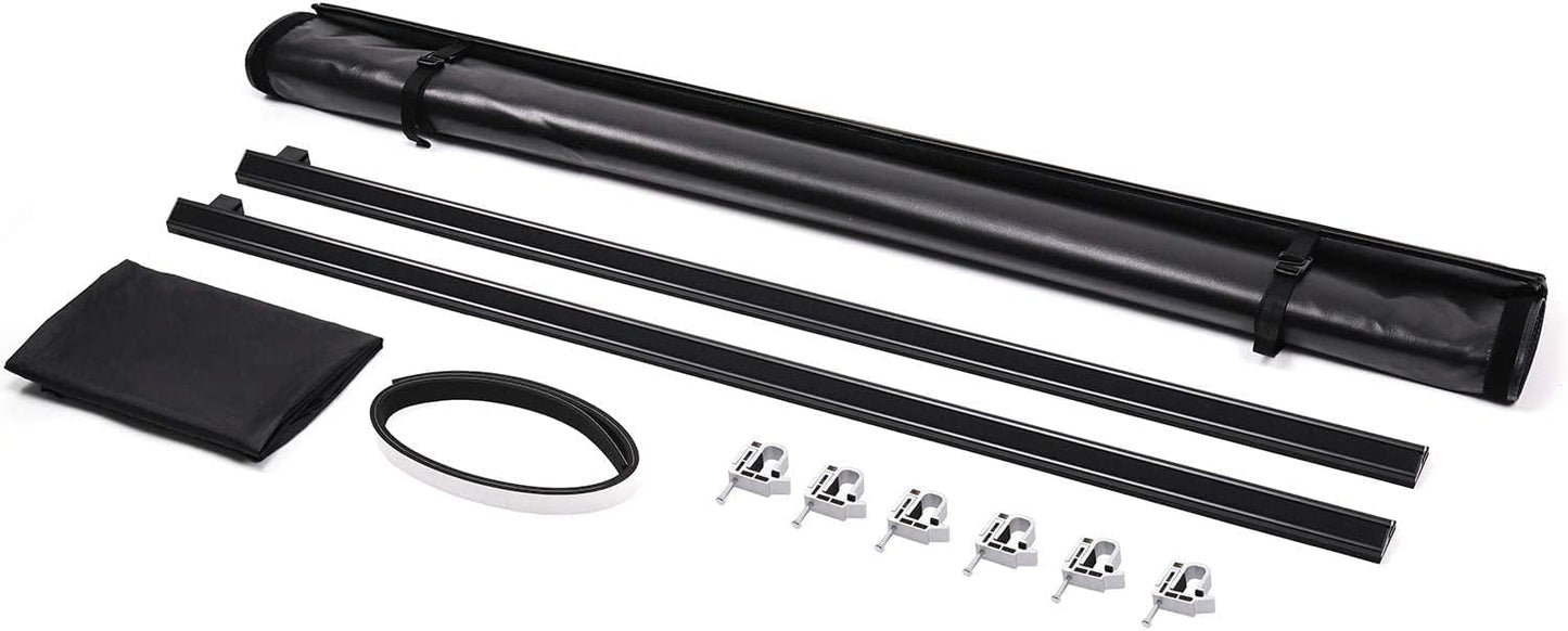 Roll-Up 6.5 feet Truck Bed Tonneau Cover compatible with 2014-2019 Chevy Silverado, GMC Sierra 1500, 2015-2018 Silverado Sierra 2500 3500 HD, Fleetside