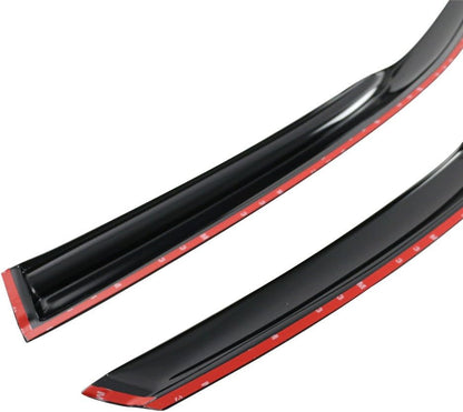 4pcs Window Visors Compatible with 2013-2017 Honda Accord 9th Gen Sedan Only, Acrylic Smoked JDM Stick On External Wind Deflectors