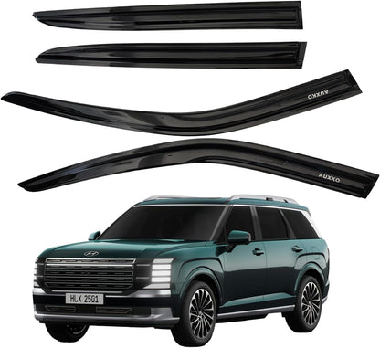 4pcs Rain Guards for 2024-2026 Toyota Tacoma Double Cab, Easy-to-Install Rain Guards for Car Window - Out-Channel Vent Visors Accessories for Truck, Side Window Wind Deflectors & Visors