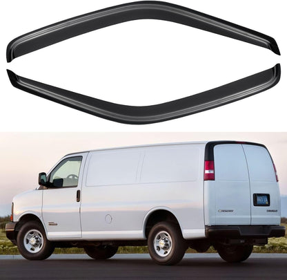 Window Visors Rain Guards for Chevy Tahoe/GMC Yukon 2000-2006, Out-Channel Window Vent Wind Deflectors Visors Shades for 2002-2006 Cadillac Escalade