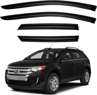 Window Visors Rain Guards for Chevy Tahoe/GMC Yukon 2000-2006, Out-Channel Window Vent Wind Deflectors Visors Shades for 2002-2006 Cadillac Escalade
