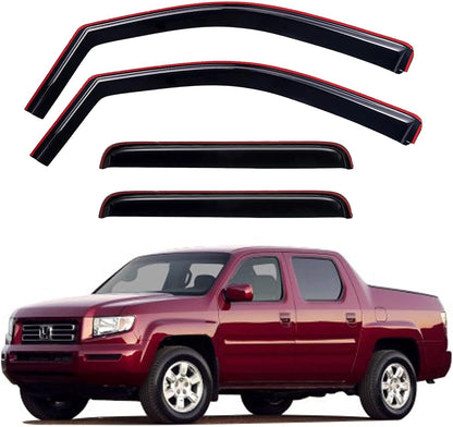 Window Visors Rain Guards for Chevy Tahoe/GMC Yukon 2000-2006, Out-Channel Window Vent Wind Deflectors Visors Shades for 2002-2006 Cadillac Escalade