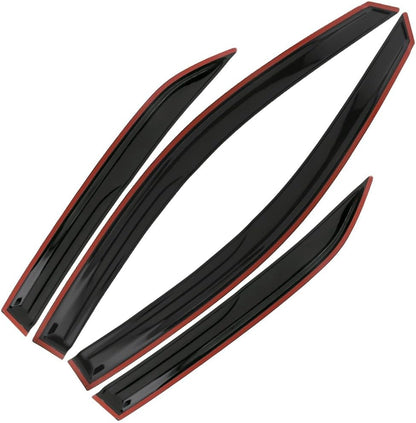 4pc Set Rain Guards fits for 2009 2010 2011 2012 2013 Toyota Corolla Window Visor Deflector