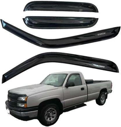 4pcs Rain Guards for 2024-2026 Toyota Tacoma Double Cab, Easy-to-Install Rain Guards for Car Window - Out-Channel Vent Visors Accessories for Truck, Side Window Wind Deflectors & Visors