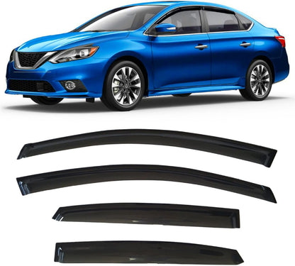 2019-2026 Tape-on Rain Guards for Toyota Corolla Hatchback Side Window Deflector Visors SE Nightshade XSE Durable Tinted Vent Shade 2020 2021 2022 2023 2024 2025