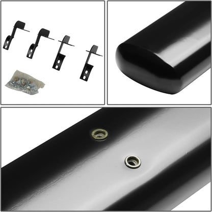 5" Running Boards compatible with Truck 1999-2016 Ford F250-550 Super Duty Extended Cab, Stainless Steel Nerf Bars, Black Powdercoated Non-Slip Side Steps