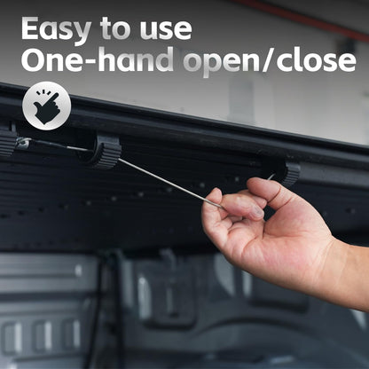 Truck Bed Tonneau Cover, Compatible with 2015-2026 F150 5.7' Bed, Full Bed Access Low Profile Roll Up Bed Cover