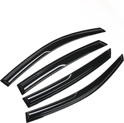 4pcs Window Visor Fit compatible with 2016-2021 Honda Civic Window Vent Deflector Visors