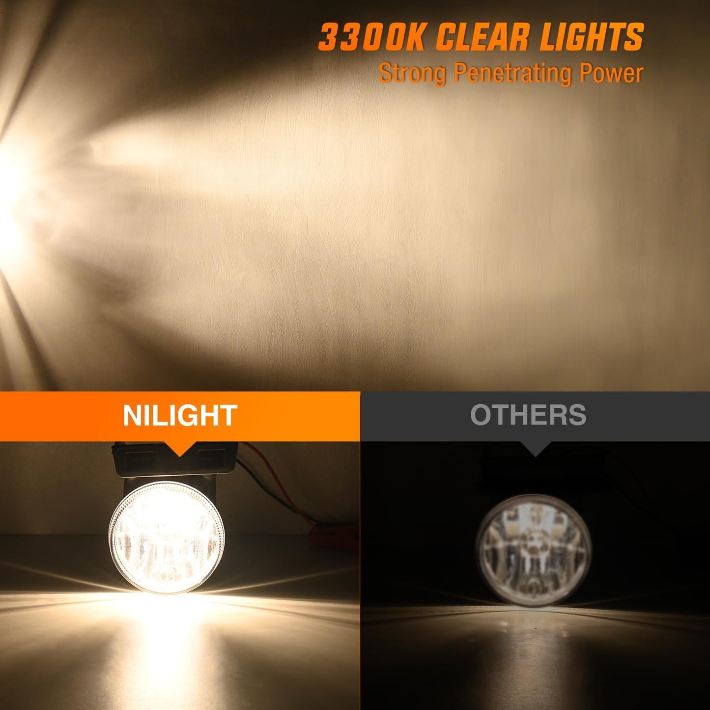 Fog Lights Assembly Compatible with 1994 1995 1996 1997 1998 1999 2000 2001 Dodge Ram 1500 2500 3500 2002 RAM 2500 3500 Pick Up Truck Clear w/881 12V Halogen Bulbs