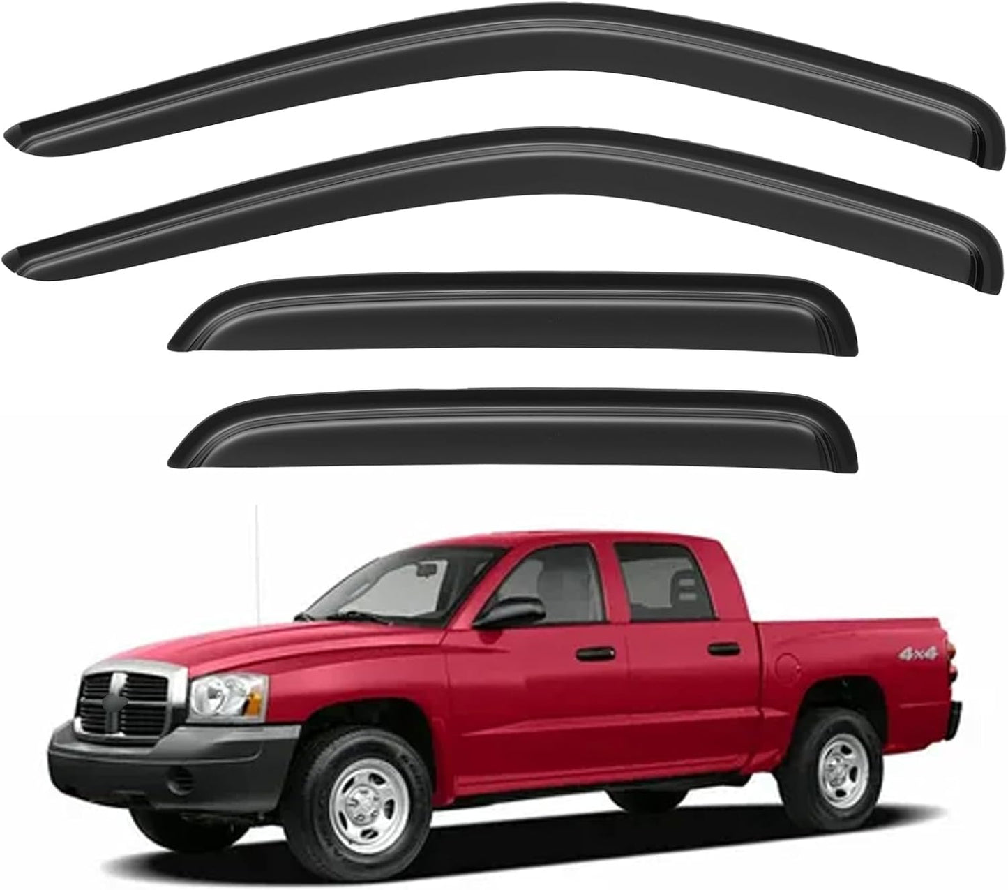 Window Visors Rain Guards for Chevy Tahoe/GMC Yukon 2000-2006, Out-Channel Window Vent Wind Deflectors Visors Shades for 2002-2006 Cadillac Escalade