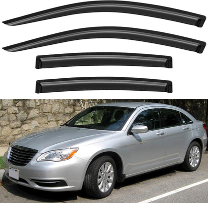 Window Visors Rain Guards for Chevy Tahoe/GMC Yukon 2000-2006, Out-Channel Window Vent Wind Deflectors Visors Shades for 2002-2006 Cadillac Escalade