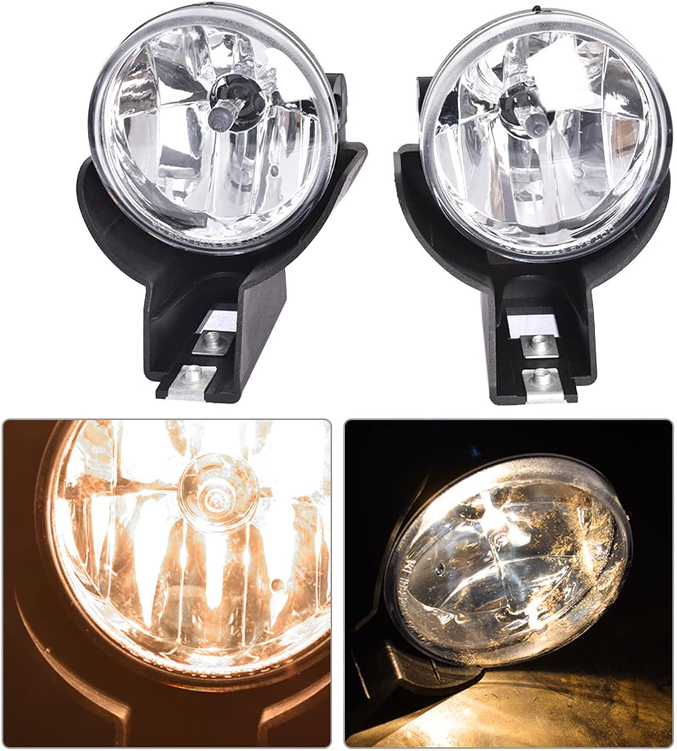 2-Pack Fog Lights with Bulbs Replacement compatible with Dakota 1997-2000 Replacement for Durango 1998-2000 CH2592104 CH2593104