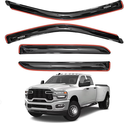 4pcs Rain Guards for 2024-2026 Toyota Tacoma Double Cab, Easy-to-Install Rain Guards for Car Window - Out-Channel Vent Visors Accessories for Truck, Side Window Wind Deflectors & Visors