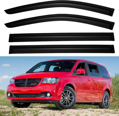 Window Visors Rain Guards for Chevy Tahoe/GMC Yukon 2000-2006, Out-Channel Window Vent Wind Deflectors Visors Shades for 2002-2006 Cadillac Escalade