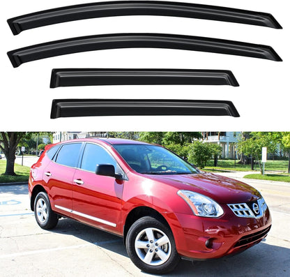 Window Visors Rain Guards for Chevy Tahoe/GMC Yukon 2000-2006, Out-Channel Window Vent Wind Deflectors Visors Shades for 2002-2006 Cadillac Escalade