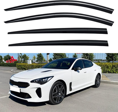 Window Visors Rain Guards for Chevy Tahoe/GMC Yukon 2000-2006, Out-Channel Window Vent Wind Deflectors Visors Shades for 2002-2006 Cadillac Escalade