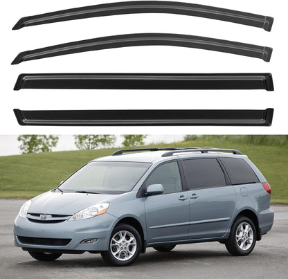 Window Visors Rain Guards for Chevy Tahoe/GMC Yukon 2000-2006, Out-Channel Window Vent Wind Deflectors Visors Shades for 2002-2006 Cadillac Escalade