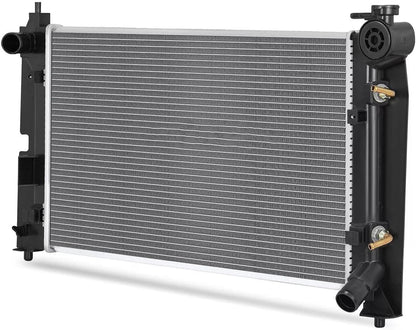 Aluminum Radiator | Compatible with Jeep WRANGLER 3.8 V6,2007-2009 | 22mm Core Thickness | Replaces CU2957