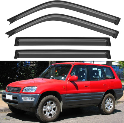 Window Visors Rain Guards for Chevy Tahoe/GMC Yukon 2000-2006, Out-Channel Window Vent Wind Deflectors Visors Shades for 2002-2006 Cadillac Escalade