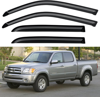 Window Visors Rain Guards for Chevy Tahoe/GMC Yukon 2000-2006, Out-Channel Window Vent Wind Deflectors Visors Shades for 2002-2006 Cadillac Escalade