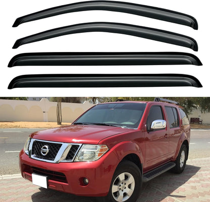 Window Visors Rain Guards for Chevy Tahoe/GMC Yukon 2000-2006, Out-Channel Window Vent Wind Deflectors Visors Shades for 2002-2006 Cadillac Escalade
