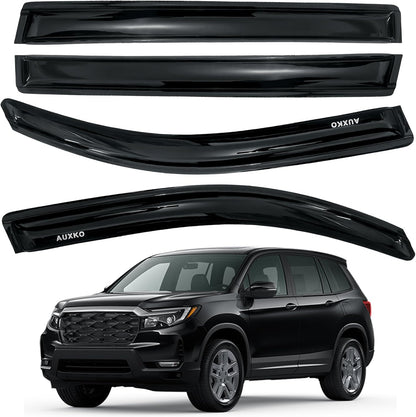 4pcs Rain Guards for 2024-2026 Toyota Tacoma Double Cab, Easy-to-Install Rain Guards for Car Window - Out-Channel Vent Visors Accessories for Truck, Side Window Wind Deflectors & Visors