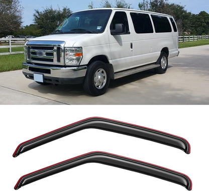 Window Visors Rain Guards for Chevy Tahoe/GMC Yukon 2000-2006, Out-Channel Window Vent Wind Deflectors Visors Shades for 2002-2006 Cadillac Escalade