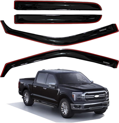 4pcs Rain Guards for 2024-2026 Toyota Tacoma Double Cab, Easy-to-Install Rain Guards for Car Window - Out-Channel Vent Visors Accessories for Truck, Side Window Wind Deflectors & Visors