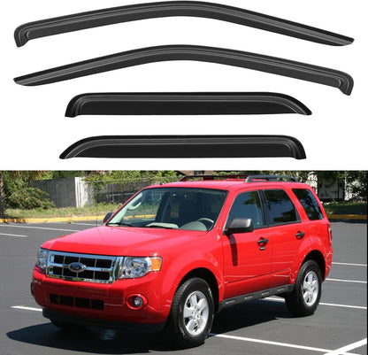 Window Visors Rain Guards for Chevy Tahoe/GMC Yukon 2000-2006, Out-Channel Window Vent Wind Deflectors Visors Shades for 2002-2006 Cadillac Escalade