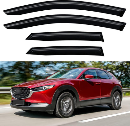 Window Visors Rain Guards for Chevy Tahoe/GMC Yukon 2000-2006, Out-Channel Window Vent Wind Deflectors Visors Shades for 2002-2006 Cadillac Escalade