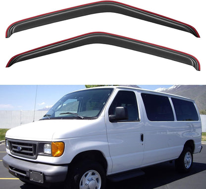 Window Visors Rain Guards for Chevy Tahoe/GMC Yukon 2000-2006, Out-Channel Window Vent Wind Deflectors Visors Shades for 2002-2006 Cadillac Escalade
