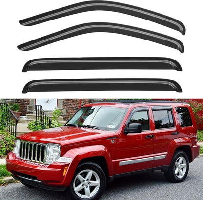 Window Visors Rain Guards for Chevy Tahoe/GMC Yukon 2000-2006, Out-Channel Window Vent Wind Deflectors Visors Shades for 2002-2006 Cadillac Escalade