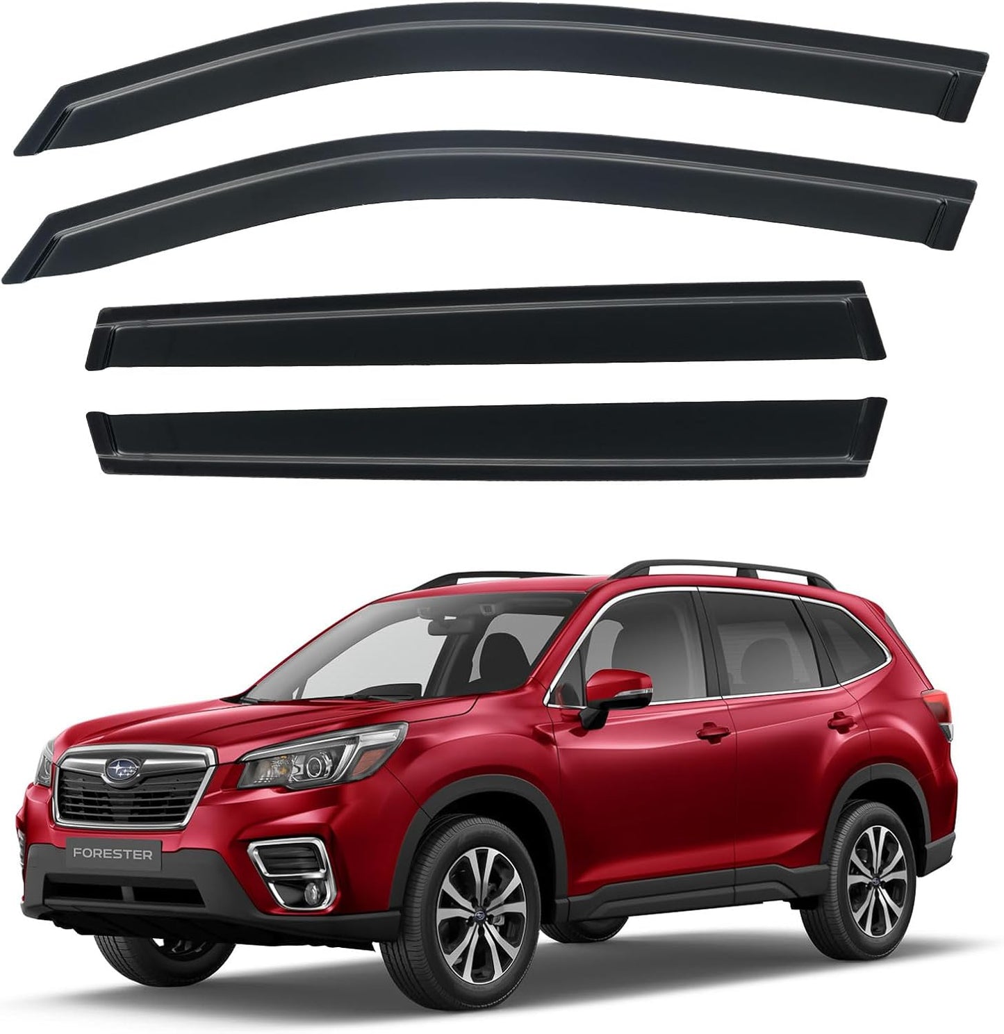 Window Visors Rain Guards for Chevy Tahoe/GMC Yukon 2000-2006, Out-Channel Window Vent Wind Deflectors Visors Shades for 2002-2006 Cadillac Escalade