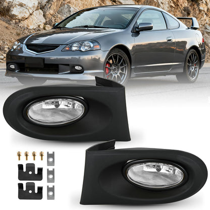 Fog Lights Assembly Compatible with 2006 2007 Honda Accord Sedan 4 Door w/H11 12V 55W Bulbs Clear Lens Driver and Passenger Side