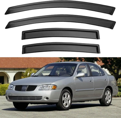 Window Visors Rain Guards for Chevy Tahoe/GMC Yukon 2000-2006, Out-Channel Window Vent Wind Deflectors Visors Shades for 2002-2006 Cadillac Escalade