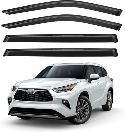 Window Visors Rain Guards for Chevy Tahoe/GMC Yukon 2000-2006, Out-Channel Window Vent Wind Deflectors Visors Shades for 2002-2006 Cadillac Escalade