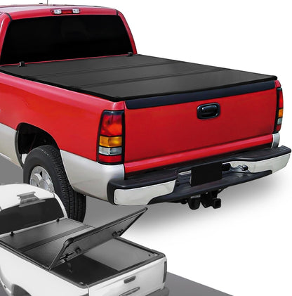 Truck Bed Soft Roll-Up Tonneau Cover Compatible with 19-25 Silverado Sierra 1500 5.75Ft Fleetside/Styleside Bed