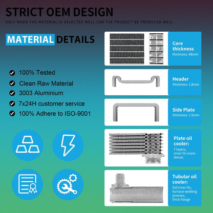 Aluminum Radiator | Compatible with Jeep WRANGLER 3.8 V6,2007-2009 | 22mm Core Thickness | Replaces CU2957