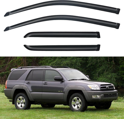 Window Visors Rain Guards for Chevy Tahoe/GMC Yukon 2000-2006, Out-Channel Window Vent Wind Deflectors Visors Shades for 2002-2006 Cadillac Escalade