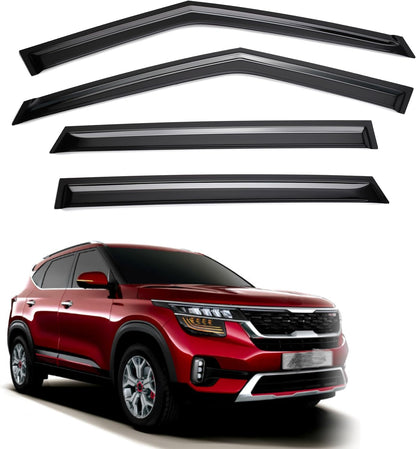 4pcs Window Visor Compatible with Honda Civic Sedan 2022 2023 2024(LX EX SI HPT Sport Touring) Rain Guard Sun Shield Shade and Window Deflectors