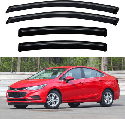 Window Visors Rain Guards for Chevy Tahoe/GMC Yukon 2000-2006, Out-Channel Window Vent Wind Deflectors Visors Shades for 2002-2006 Cadillac Escalade