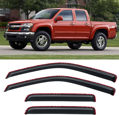 Window Visors Rain Guards for Chevy Tahoe/GMC Yukon 2000-2006, Out-Channel Window Vent Wind Deflectors Visors Shades for 2002-2006 Cadillac Escalade